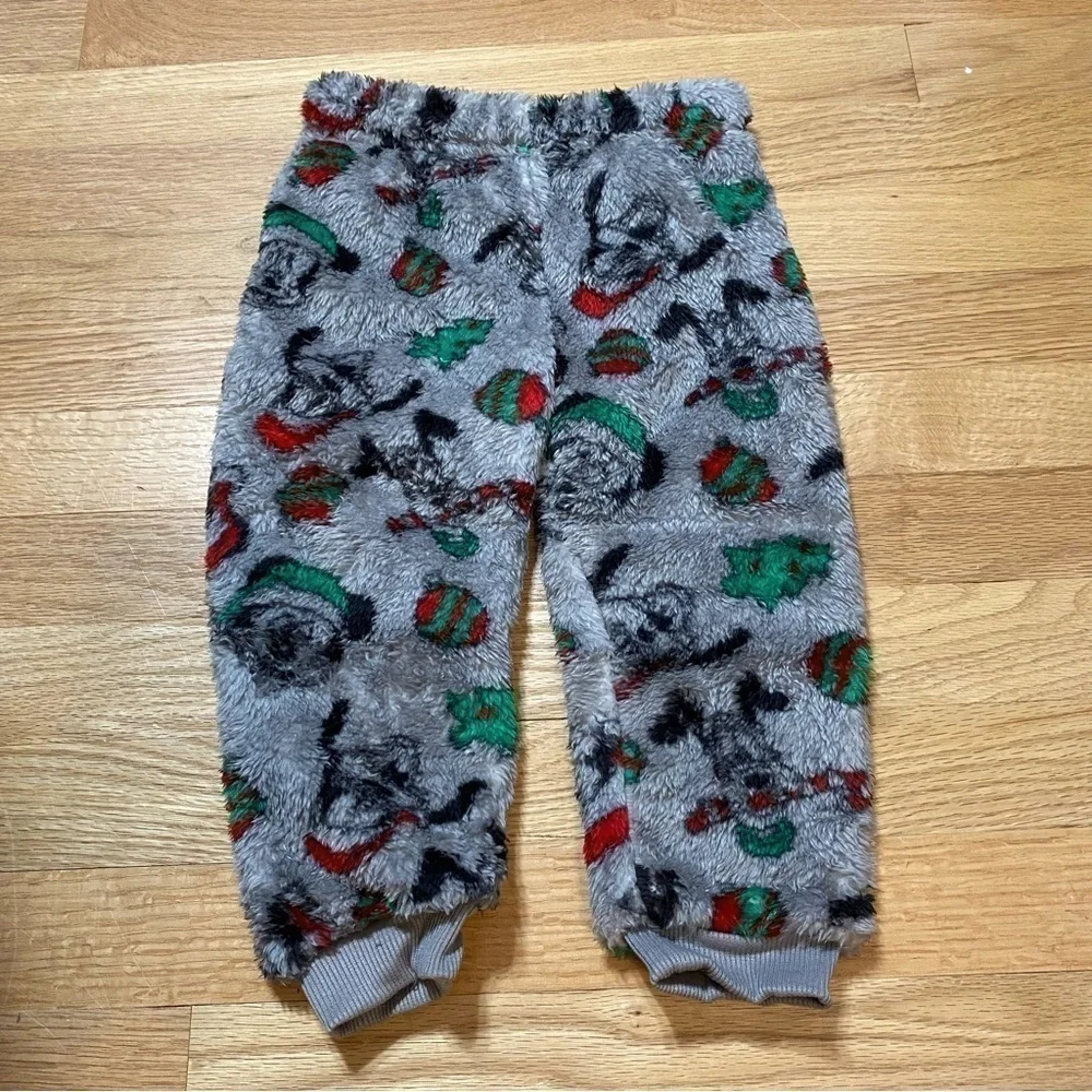 Disney Mickey Mouse Fleece Outfit NEW 24 Mos Sweatshirt Sweatpants Gray Matching